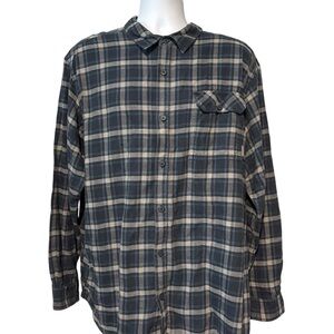 Columbia Omni Wick Men's Flannel Plaid Long Sleeve Button Up Shirt XXL